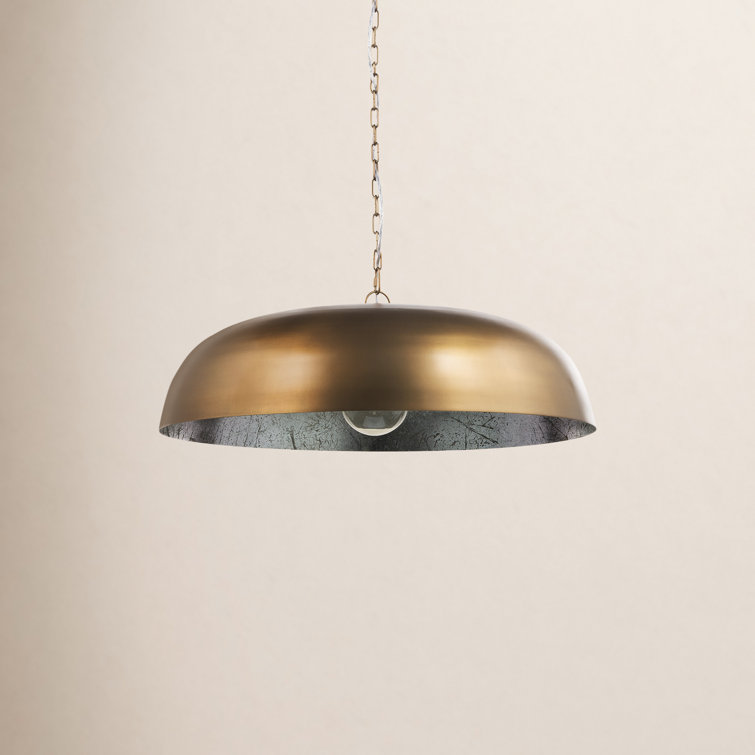 1 - Light Gold Single Pendant