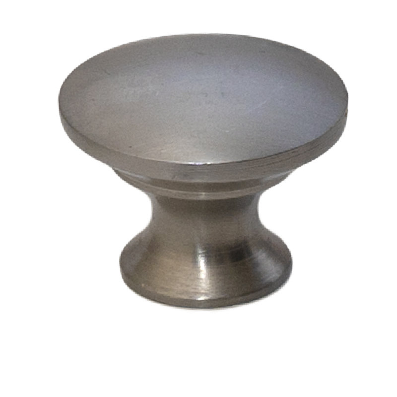 1 1/4" Diameter Round Knob, Brushed Nickel