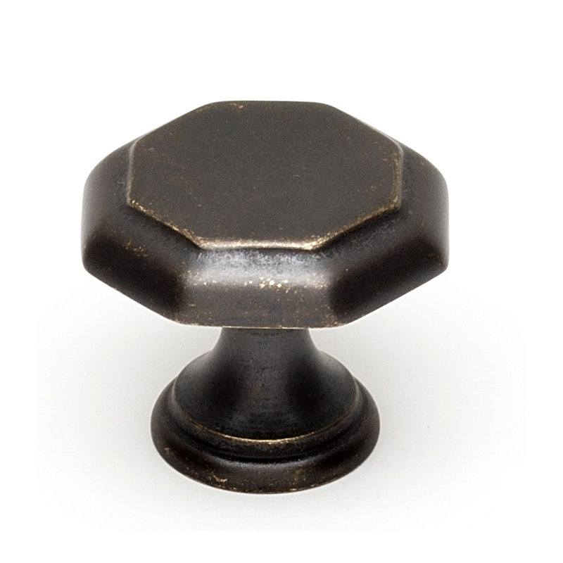 Bouton géométrique, Laiton poli, H 1 po x l 1,125 po x P 0,6875 po