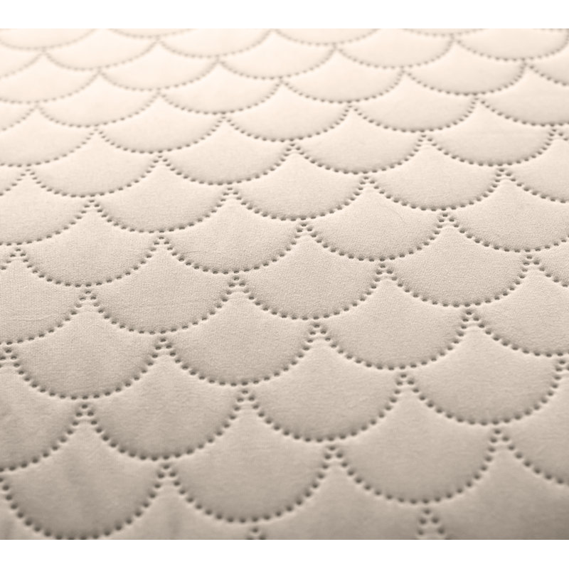 Ensemble de courtepointe en microfibre Basics, Courtepointe très grand et 2 très grandes taies, Taupe