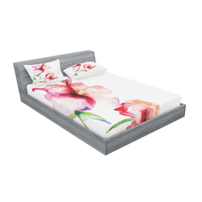 Microfiber Sheet Set, Queen Sheet Set + Fitted Sheet + 2 Pillowcases