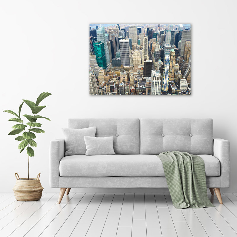 Manhattan New York - No Frame Print on Glass