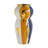 Curved Ceramic Vase with Abstract Multicoloured Finish-1891714391-1891714378