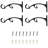 1" Double Bracket Matte Black