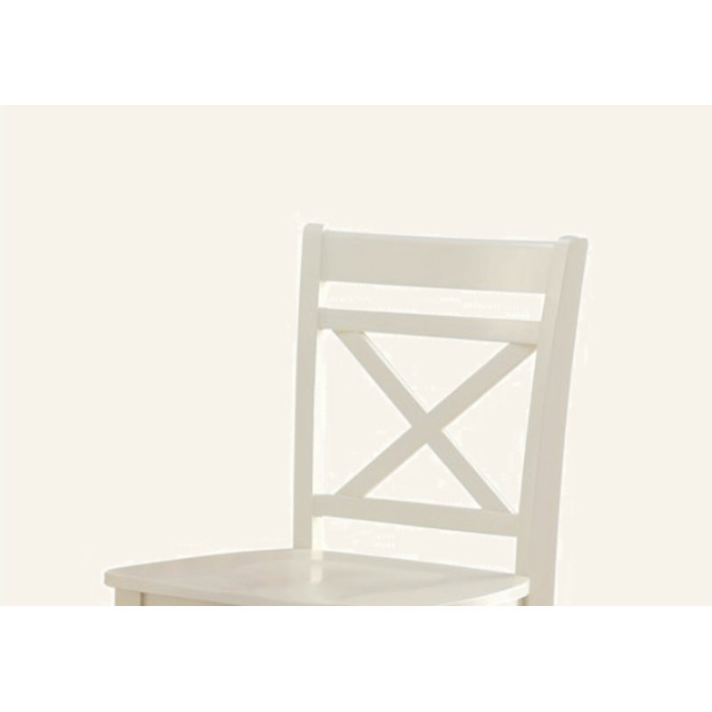 Chaise à hauteur de comptoir à finition crème Tartys (ensemble de 2)