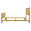 Structure de lit de ferme de style rustique en pin massif de style rustique qui s'adapte aux matelas et aux sommiers-555202079