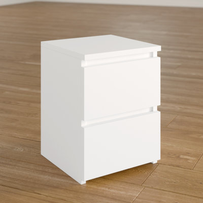 Delancey 40cm W Manufactured Wood Bedside Table