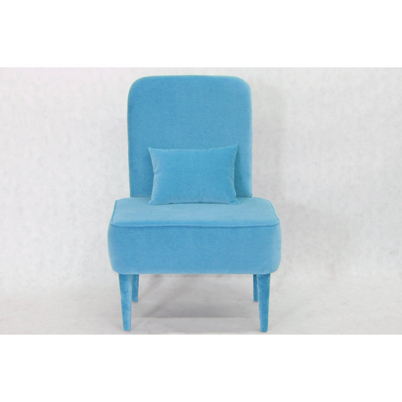 Pastel Upholstered Accent Chair, Blue
