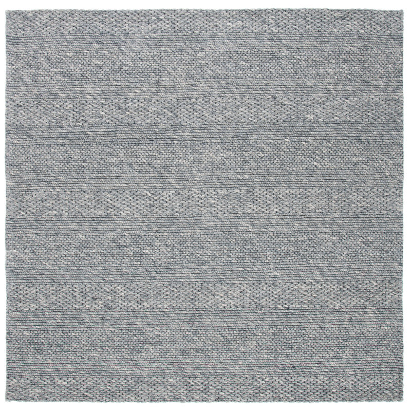 Adelle Dark Gray Area Rug, Square 7'