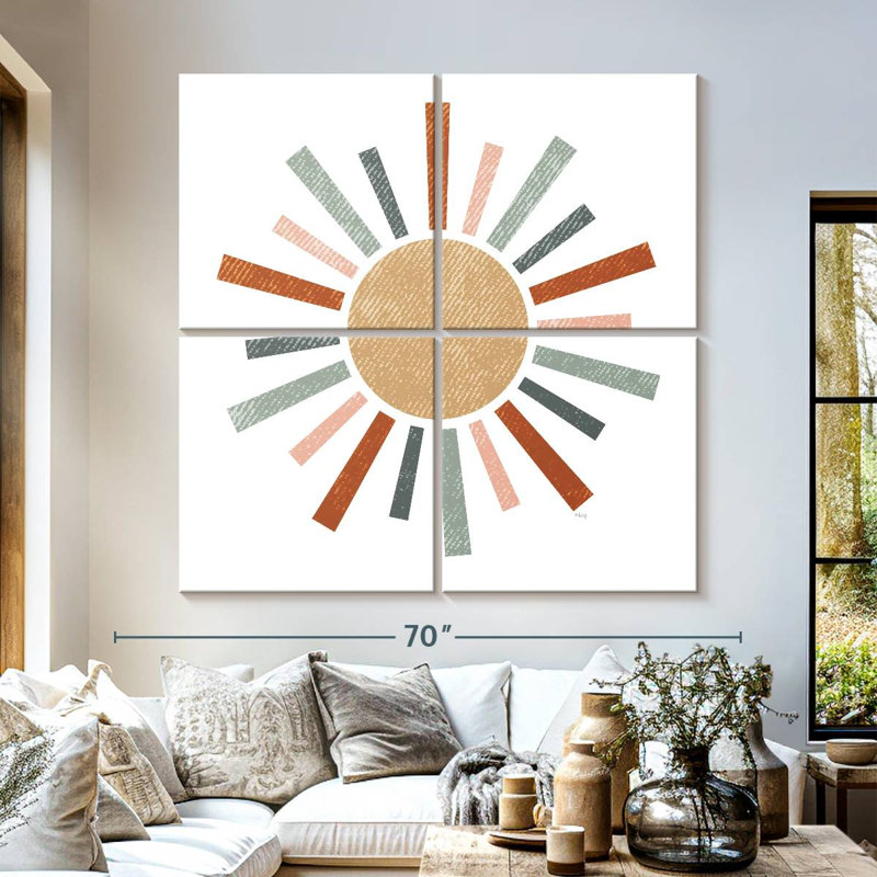Oberle Rustic Rainbow Sun, 57" H x 57" W