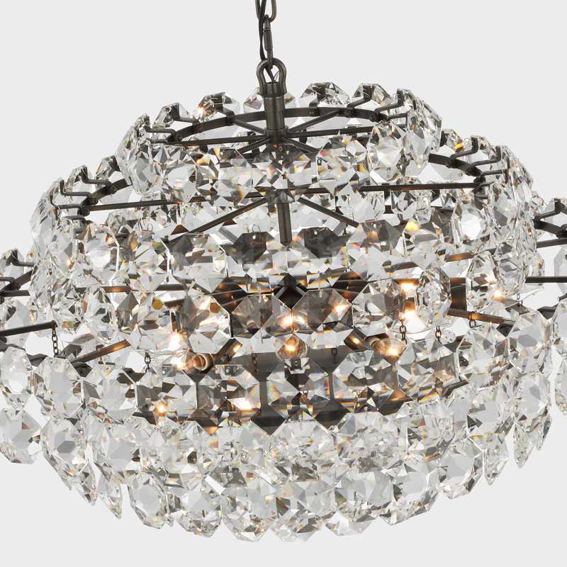 Sanger 12 - Light Chandelier, Bronze