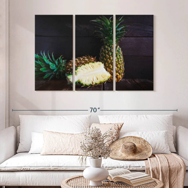 Yarlin Delicious Pineapple, 32" H x 50" W