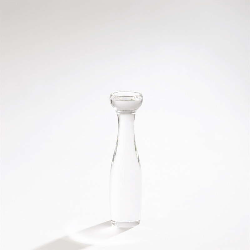 Bougeoir moderne en cristal, H 16 po x l 4 po x P 4 po