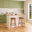 Monet Kitchen Island with Storage, 127 cm Freestanding Kitchen Unit with Solid Worktop, Open Shelving and Built-In Wine Rack, Modern Kitchen Island for Food Prep and Dining-124554446