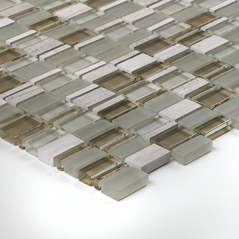 Clio Daltile 1" x 1" Glass Mosaic Tile, Hera