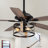 Limones 52'' Industrial Farmhouse Ceiling Fan with Cage Light Kit 5 Wood Blades Remote Control