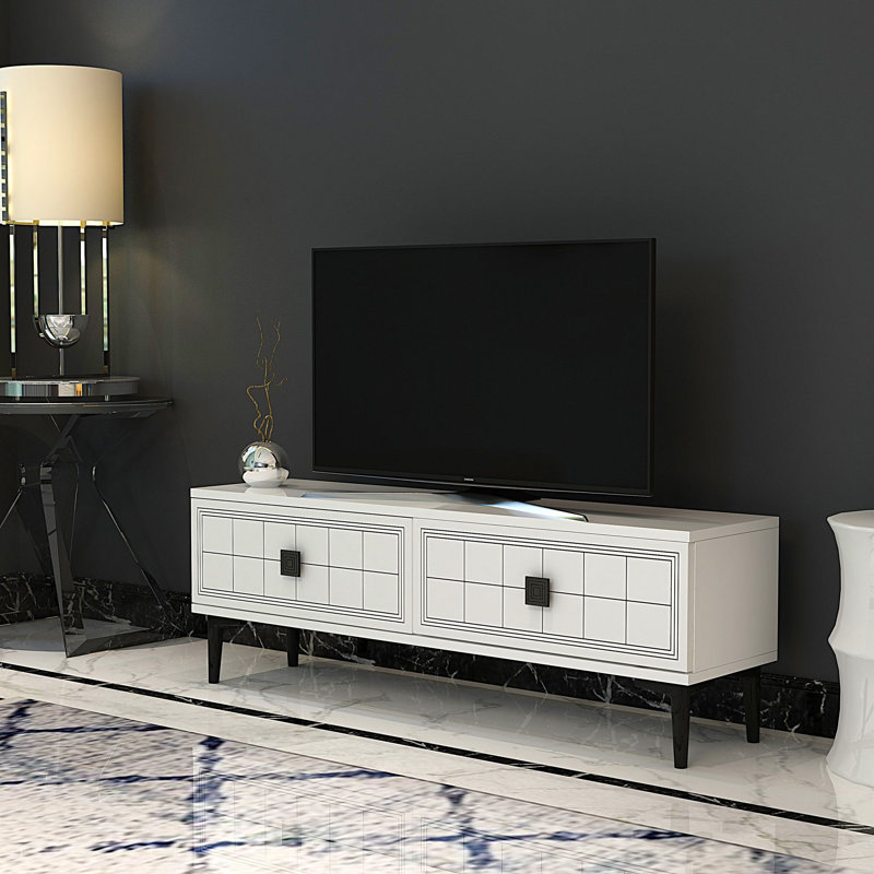 Meuble télé, Blanc