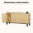 Fluted Credenza Buffet Cabinet with Storage
