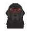 Art sur toile de Furbaby Affiliates, Terre-Neuve portant des lunettes de hipster-2019127818