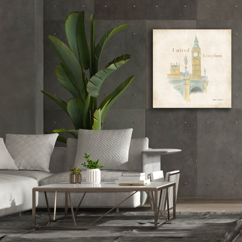 «World Trekker 2» par Marco Fabiano, art mural sur toile, H 37 po x l 37 po x P 1,5 po