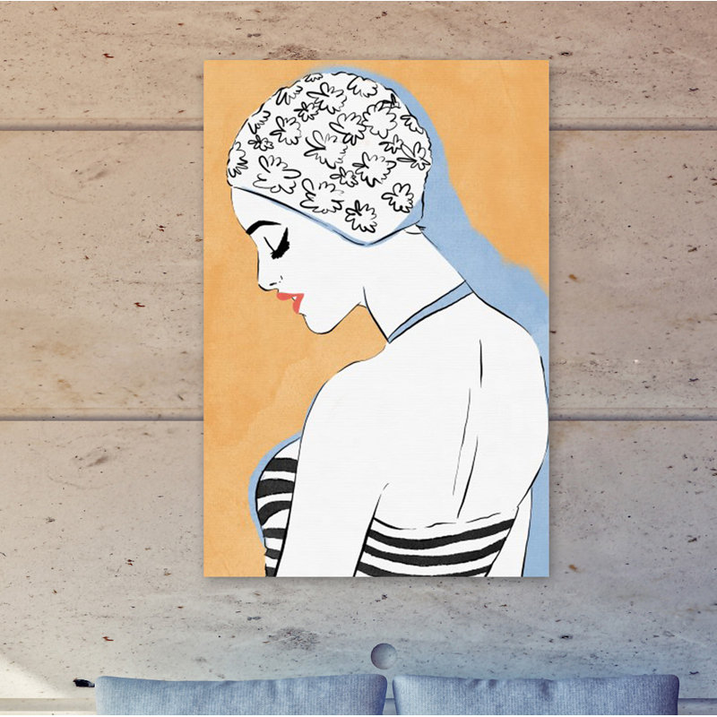 «The Femme Swimmer», impression sur toile tendue, H 15 po x l 10 po