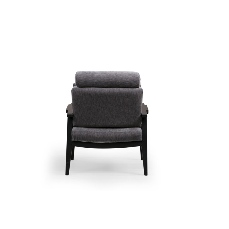 Fauteuil en polyester 33,07 po Brower, Gris