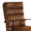 Chaise de bureau, cuir fleur Loritta