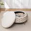 Repose-pieds rond avec rangement Cristen-567905240