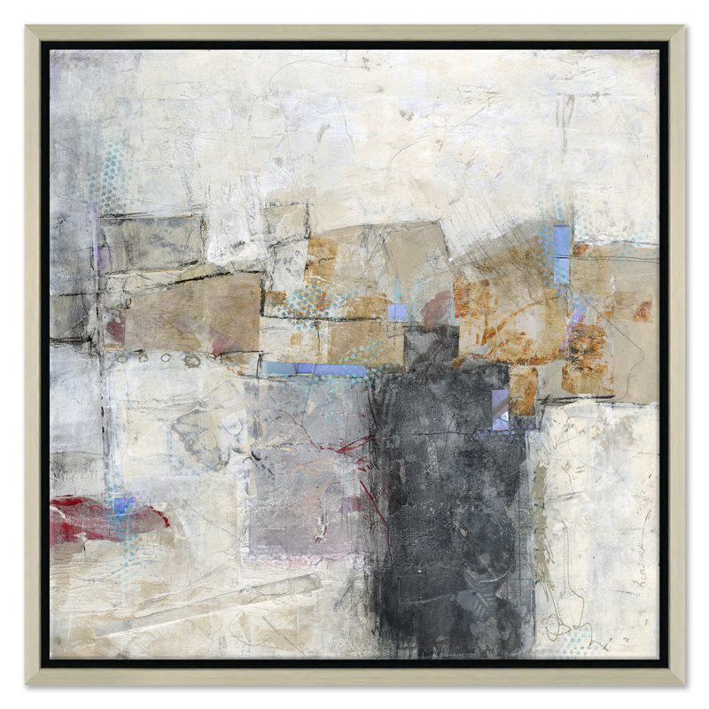 Coastal View by Jill Krasner - Single Picture Frame Painting on Canvas, Silver