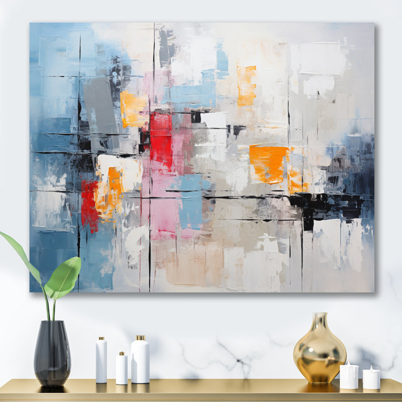 Textile Symphony I - Impression, Toile tendue, H 24 po x l 32 po x P 1 po