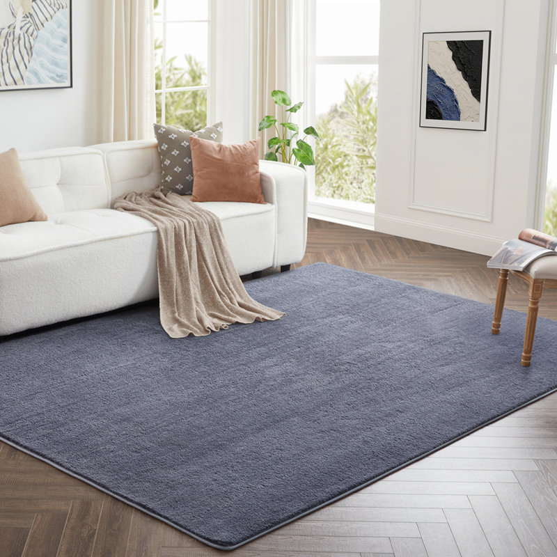 Shag Area Rug, GREY, 60 x 120 cm