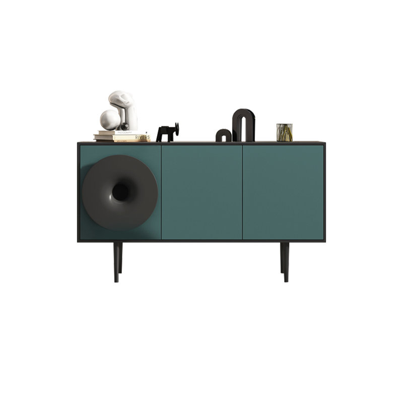Buffet Italian Creative, Noir / bleu paon
