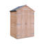 Garden Value 4 Ft. W x 3 Ft. D Overlap Apex Shed-29354323