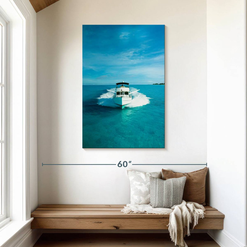Mehar Speeding Powerboat, 45" H x 30" W
