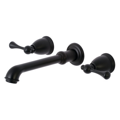 Robinet de salle de bain mural 3 trous Kingston Brass English Country