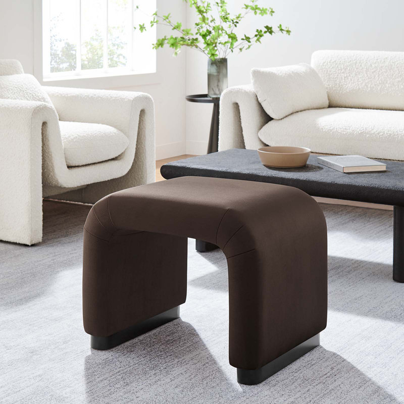 Tabouret d'appoint Modway Koda, Brun chocolat / Noir