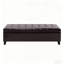 Banc de style contemporain, banc capitonné, banc de rangement pour repose-pieds
