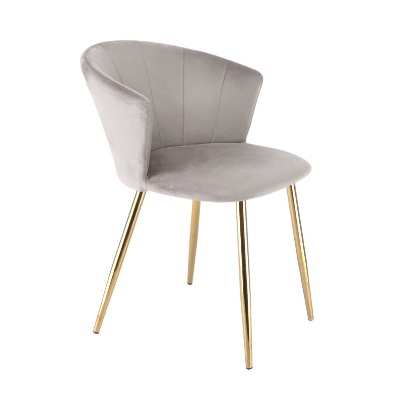 Polster 49cm H Velvet Upholstered Armchair, Taupe