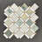 Ming Green, Thassos White & Honey Onyx Polished Pinwheel Marble Mosaic Tile-50870411
