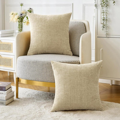 Pack Of 2 Throw Pillow Covers Soft Chenille Pillow Covers For Sofa Living Room Couch Solid Dyed Cases Pack Of 2 Throw Pillow Covers Soft Chenille Pillow Covers For Sofa Living Room Couch Solid Dyed Cases