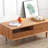 Simple retro design sense solid wood coffee table