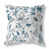 Motif floral bleu / blanc sélectionné
