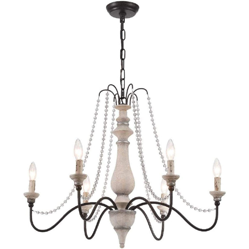 6 - Light Candle Style Traditional French Classic Chandelier