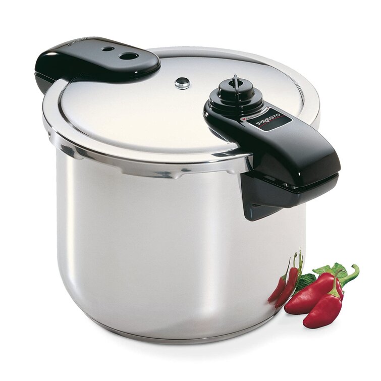 Presto Pressure Cooker Polished Aluminum 4 Qt. 