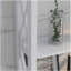 Armoire de rangement au-dessus de la toilette blanche avec un tiroir et 2 tablettes