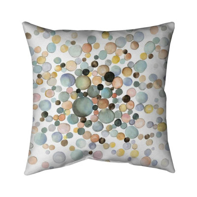 Little bubbles - 16"x16" Throw pillow - Poly twill - Print on demand