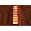 Tapis orange noué à la main unique 10 pi 0 po x 10 pi 0 po