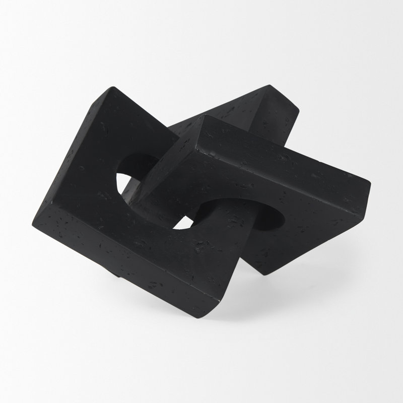 Sculpture Arvis, Noir, H 4,53 po x l 7,28 po x P 6,85 po
