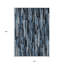 Tapis intérieur lavable rayé bleu 10 pi x 14 pi HomeRoots