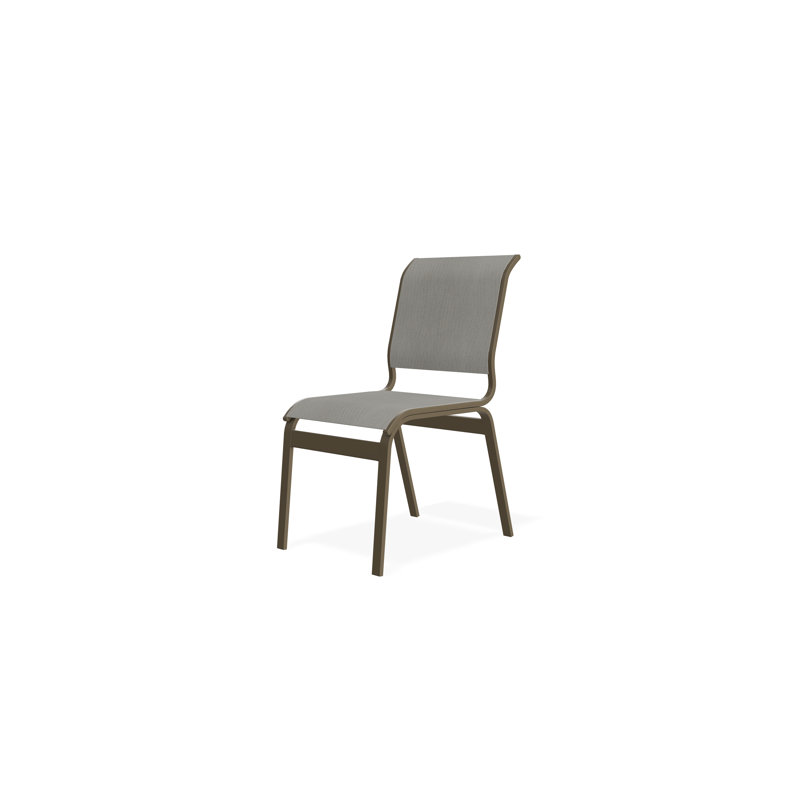 Aruba II Outdoor Dining Chair, Beachwood, Augustine Oyster